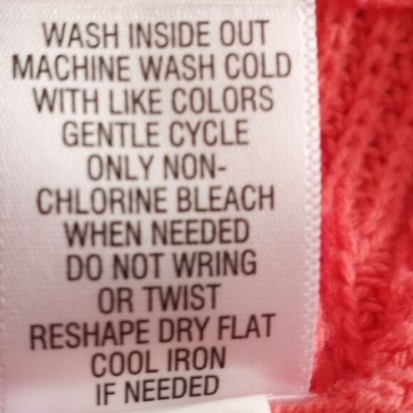 CROFT & BARROW CORAL SWEATER SZ.XL EUC - Picture 6 of 6